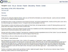Tablet Screenshot of datacat.co.uk